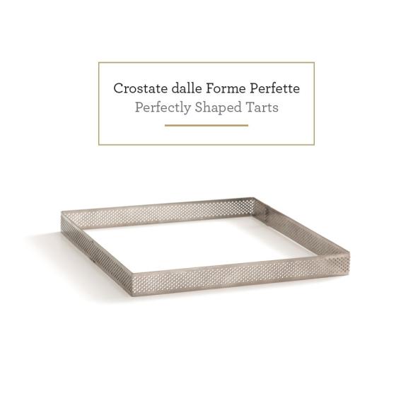 Decora - Forma Quadra Microforata in Acciaio Inox 10x10x3.5h cm