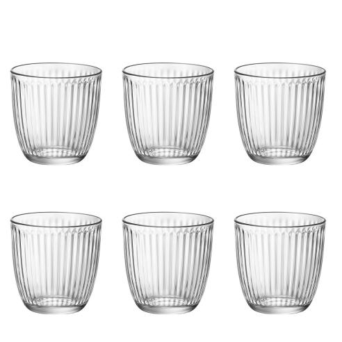 Bormioli Rocco - Bicchiere Vetro Acqua Trasparente set 6 Pz