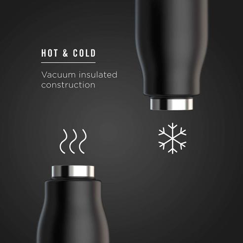 Thermos termico Zoku - Bottiglia termica in Acciaio Inox 18/8 Bianco