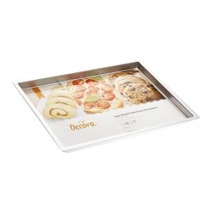 Decora - Teglia Rettangolare Professionale in Alluminio Anodizzata 30x40x2.5 cm