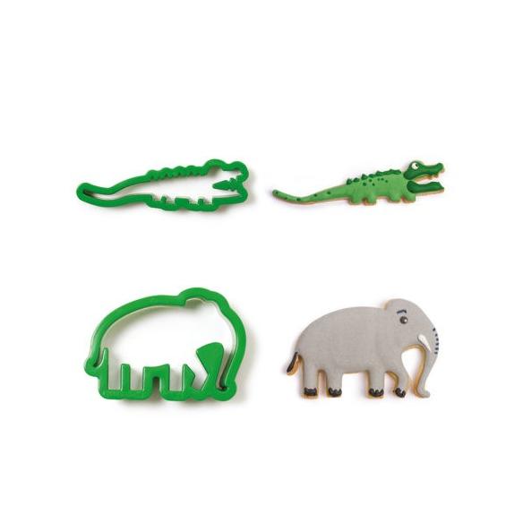 Decora - Set 2 Tagliapasta Coccodrillo e Elefante