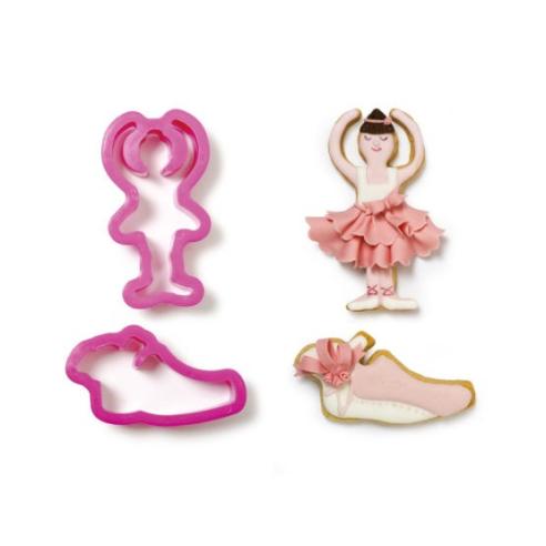 Tagliabiscotti Decora - Set 2 Tagliapasta Ballerina e Scarpetta
