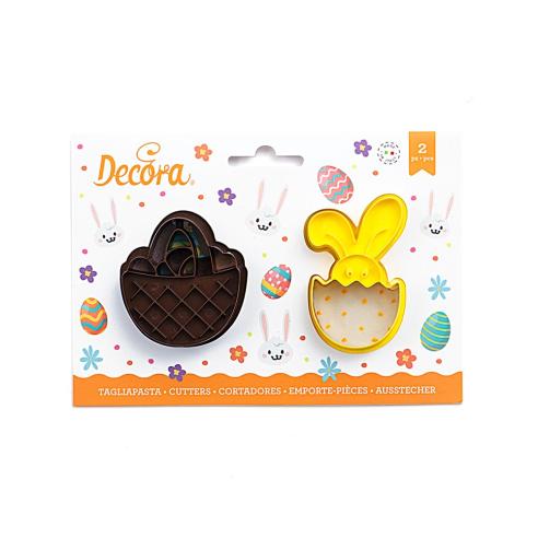 Decora - Set 2 Tagliapasta CESTINO E BUNNY