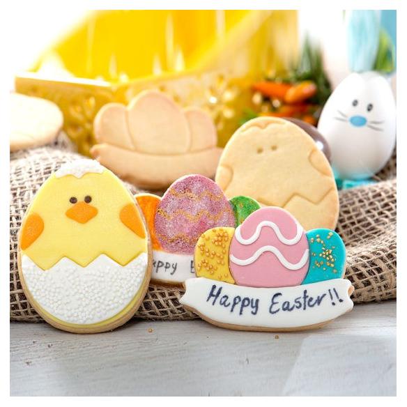 Decora - Set 2 Tagliapasta PULCINO E UOVA CON FESTONE