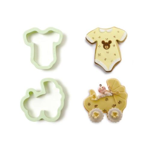 Decora - Set 2 Pz Tagliapasta Body e Carrozzina in plastica