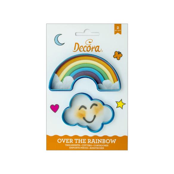 Decora - Kit 2 Tagliapasta Arcobaleno e Nuvola