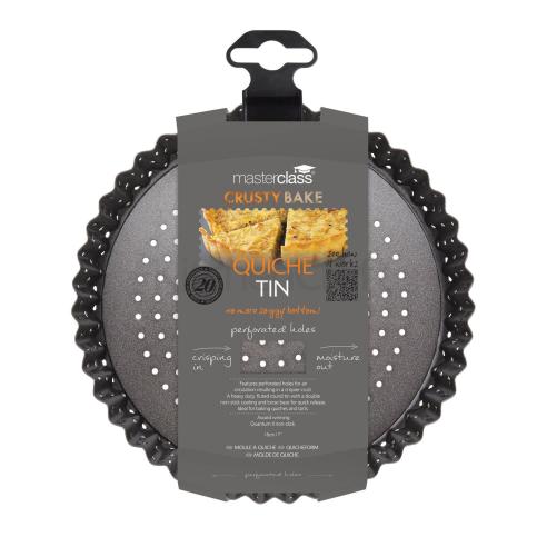 Masterclass - Teglia Tonda Microforata con Base Rimovibile da 18 cm