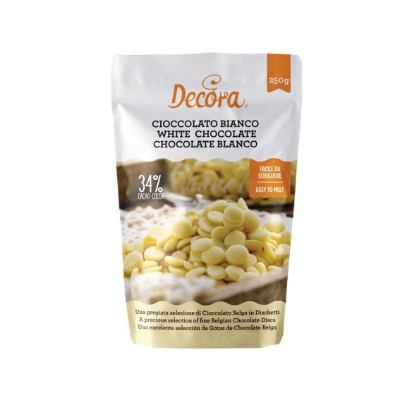 CIOCCOLATO BIANCO IN DISCHETTI 250 G