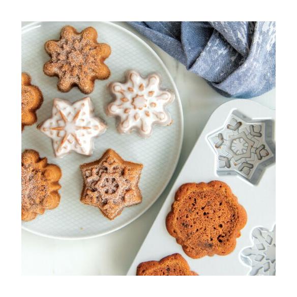 Nordic Ware - Stampo 6 Fiocchi di Neve Disney Frozen II