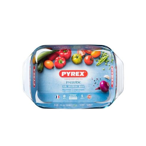 Pyrex - Teglia rettangolare in vetro borosilicato 39x25 cm