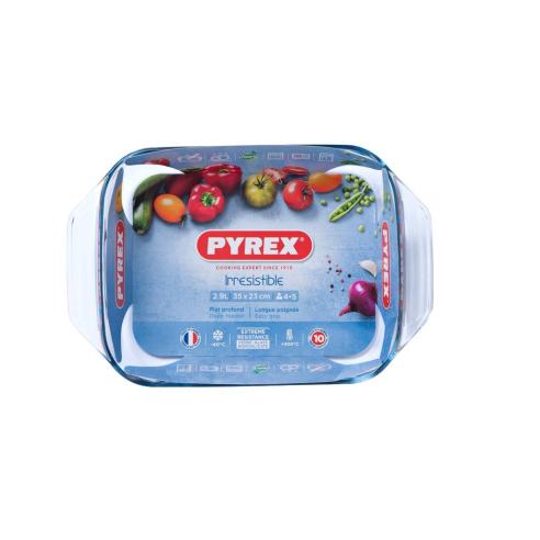 Pyrex - Teglia rettangolare in vetro borosilicato irresistibile 35x23 cm