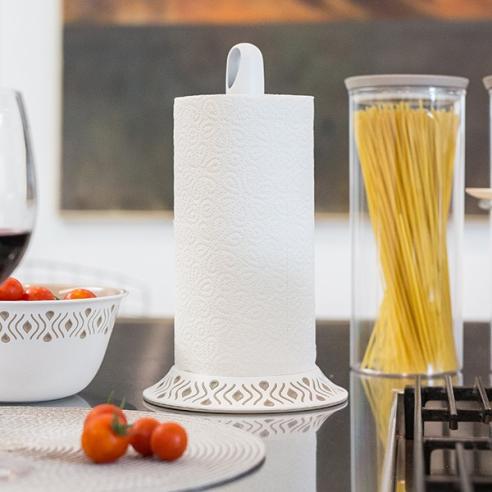 Stefanplast - Portarotolo da Cucina Blu Tosca