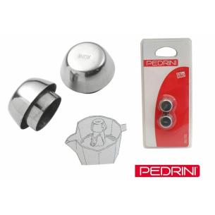 Pedrini - Paraspruzzi in acciaio inox per caffettiera moka