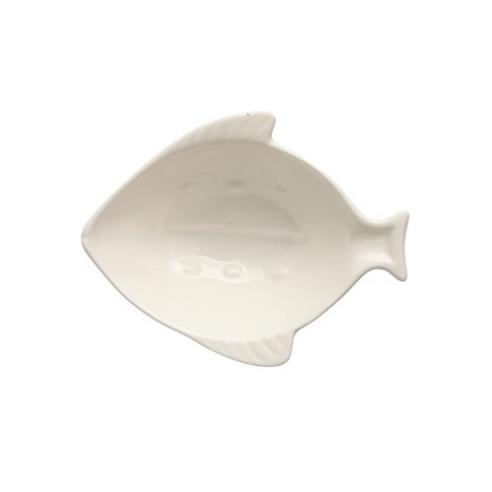 Ciotolina Bianca Ceramica Pesce 10x8 cm