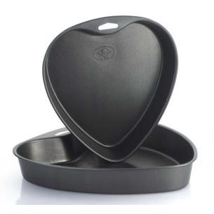 teglia Vespa - Stampo a Forma di Cuore in Alluminio Antiaderente 26 cm 2