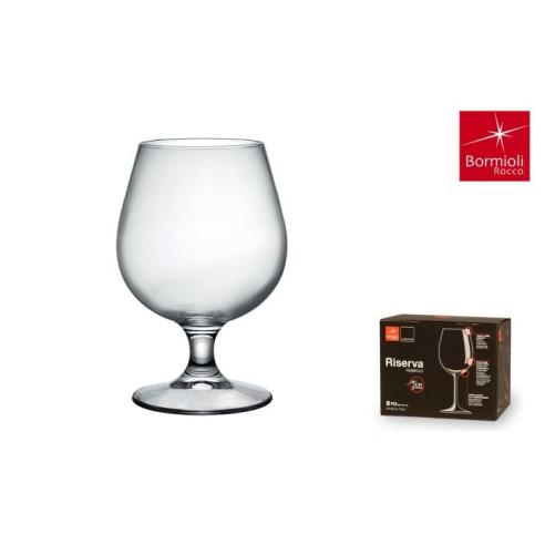 Bormioli - Riserva Bicchiere Calice Cognac 59 cl Set 6 pz in vetro