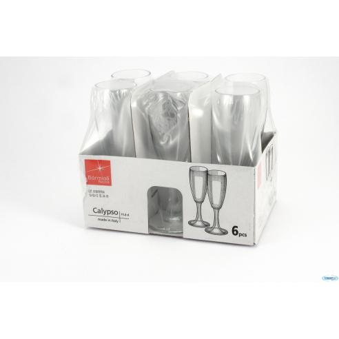 Bormioli - Bicchiere Calice Flut Calypso 11,3 cl da 6 pz in vetro