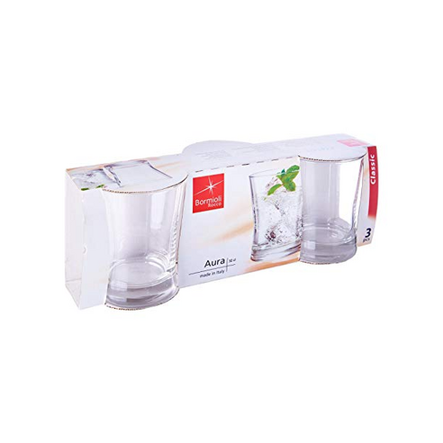 Bormioli - Bicchiere Vetro Acqua Aura 32cl da 3 pz