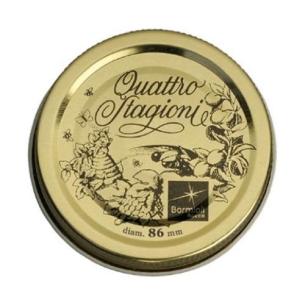 Bormioli - Set 2 Capsule a vite 4 stagioni in metallo diametro 86 mm