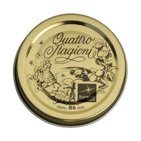 Bormioli - Set 2 Capsule a vite 4 stagioni in metallo diametro 86 mm