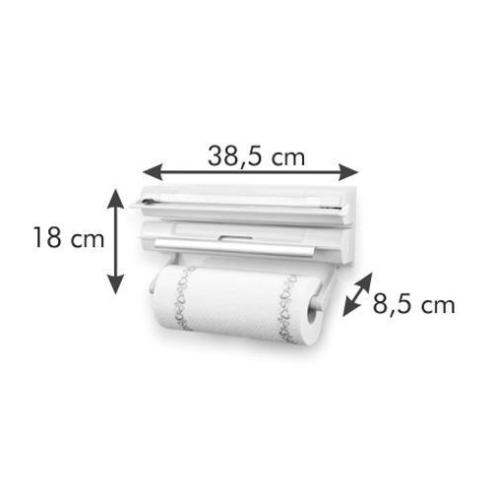 Tescoma - Portarotolo da Cucina a Parete 3 in 1 Onwall Porta Rotolo