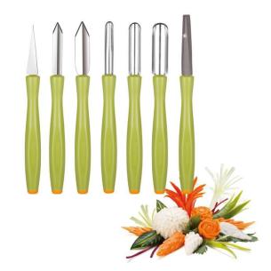 Attrezzi Tescoma - Set 7 Utensili Intaglio per Decorare Verdura Presto Carving