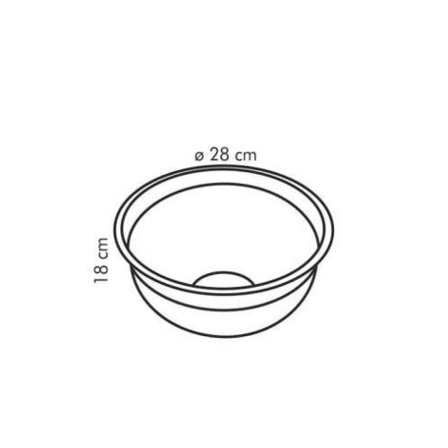 Tescoma - Ciotola in Acciaio Inox da Cucina diametro 28 cm Delicia