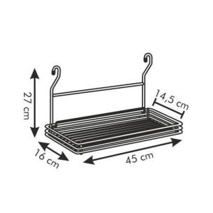 Tescoma - Mensola grande in Acciao 45x15 cm Monti 2