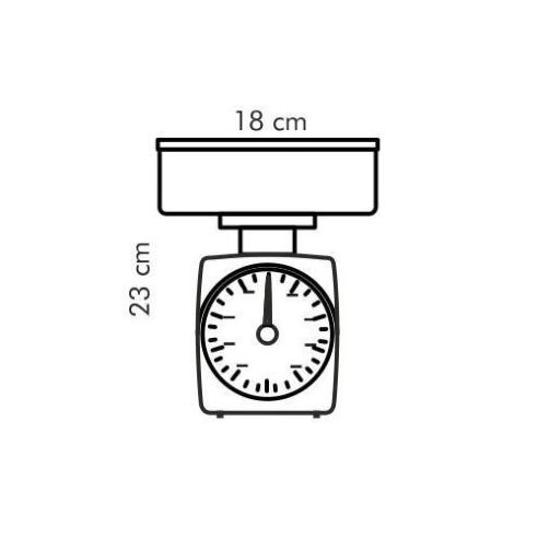 Tescoma - Bilancia analogica da Cucina 5 Kg Delicia