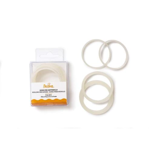 Decora - Set 6 Anelli per Mattarello D. 45 mm Spessori 2 - 4 - 6 mm