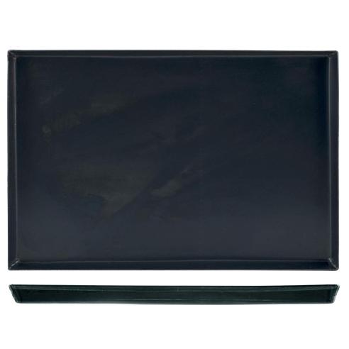 Pentole Agnelli - Teglia Rettangolare  in Ferro Blu 50x35x3 cm