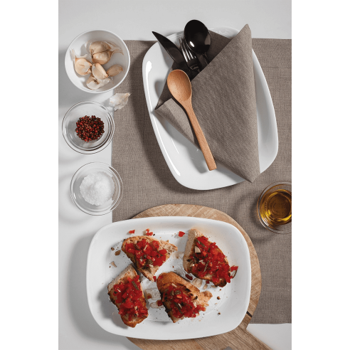 Bormioli - Piatto da Portata Rettangolare Parma 21 cm