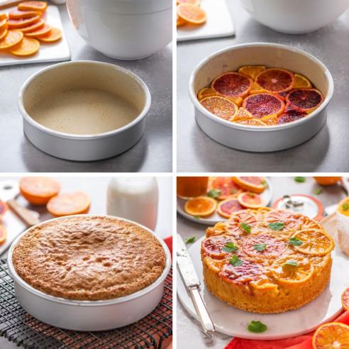 Decora - Teglia Tonda Professionale in Alluminio Anodizzato diametro 15x10 cm