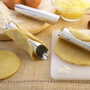 Tescoma - Set 3 Stampi Forma per Cannoli siciliani linea Delicia in Acciaio Inox 2