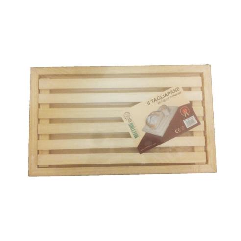 Meeting - Tagliere  Tagliapane con Griglia e vassoio raccogli briciole in Legno 38x23 cm