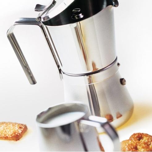 Giannini - Caffettiera Moka 6 tazze in Acciaio Inox induzione
