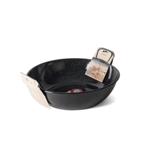 Pentola Garcima - Padella Smaltata Honda a 2 Manici per Friggere 28 cm