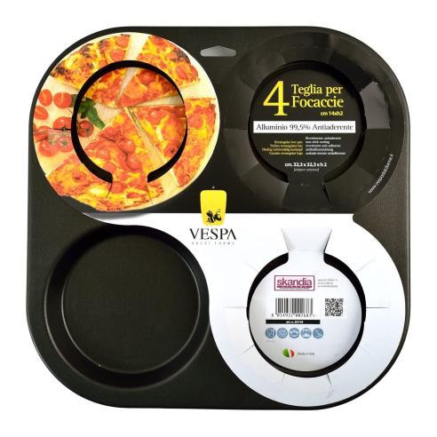 Teglia Per 4 Focacce 14X | Salernocasalinghi