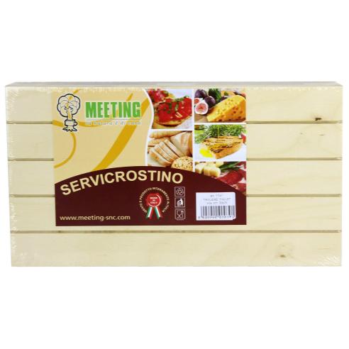 Tagliere per pane Meeting - Tagliere in Legno forma Pallet 20x35 cm