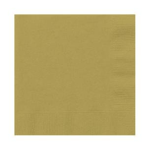 Tovaglioli di Carta Monouso 33x33 cm Oro 50 pezzi