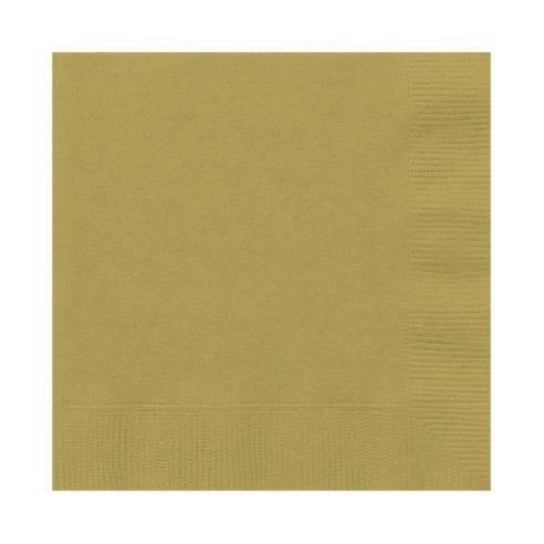Tovaglioli di Carta Monouso 33x33 cm Oro 50 pezzi