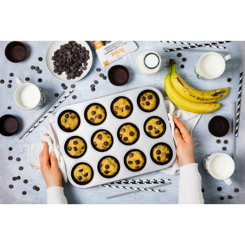 Decora - Teglia in Alluminio Anodizzato 12 Muffin