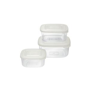 Tontarelli -  Set 3 contenitori frigo box quadrato 2
