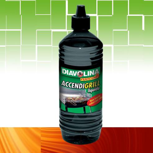 Accendigrill Diavolina - Accendifuoco per Grill Liquido 1 litro
