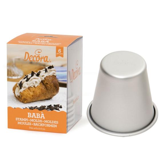 CF 6 STAMPI BABA  IN ALLUMINIO ANODIZZATO  6 X 4 X H 6 CM