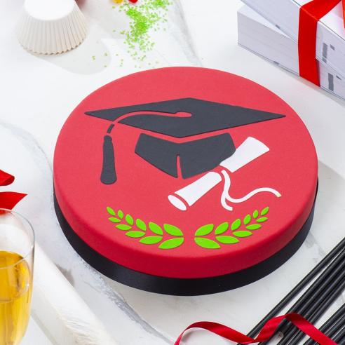 Dischi Decorativi Decora - Stencil per Torte Cappello Laurea 25 Cm