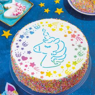 Dischi decorativi Decora - Stencil per Torte Unicorno 25 Cm 2