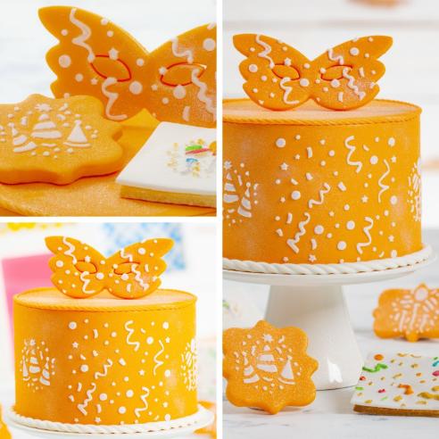 Fascia Decorativa Decora - Stencil per Torte Party 25 Cm