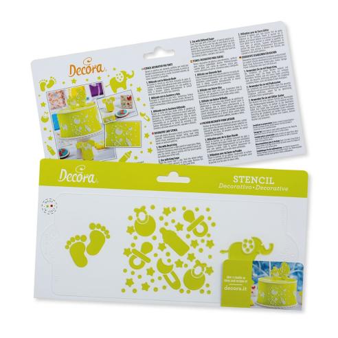 Fascia Decorativa Decora - Stencil per Torte Baby 25 Cm