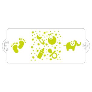 Fascia Decorativa Decora - Stencil per Torte Baby 25 Cm 2